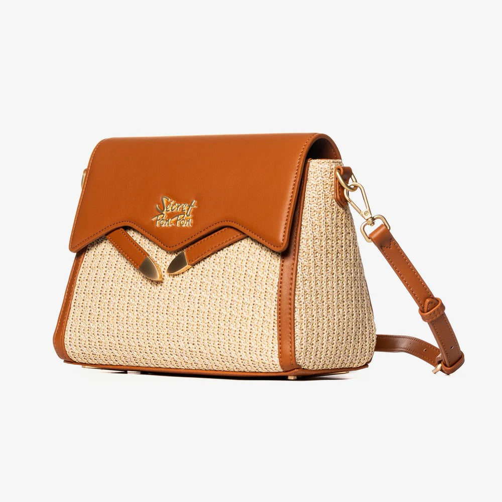SECRET PON-PON Borsa A Mano Quira Raffia Small Donna