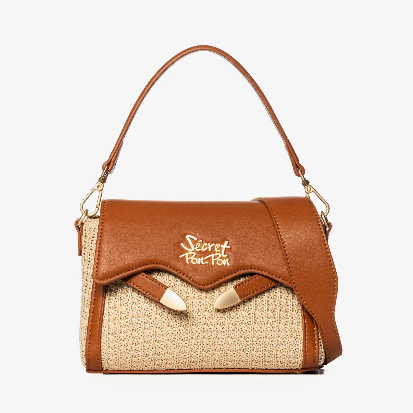 SECRET PON-PON Borsa A Spalla Quira Raffia Xsmall Donna