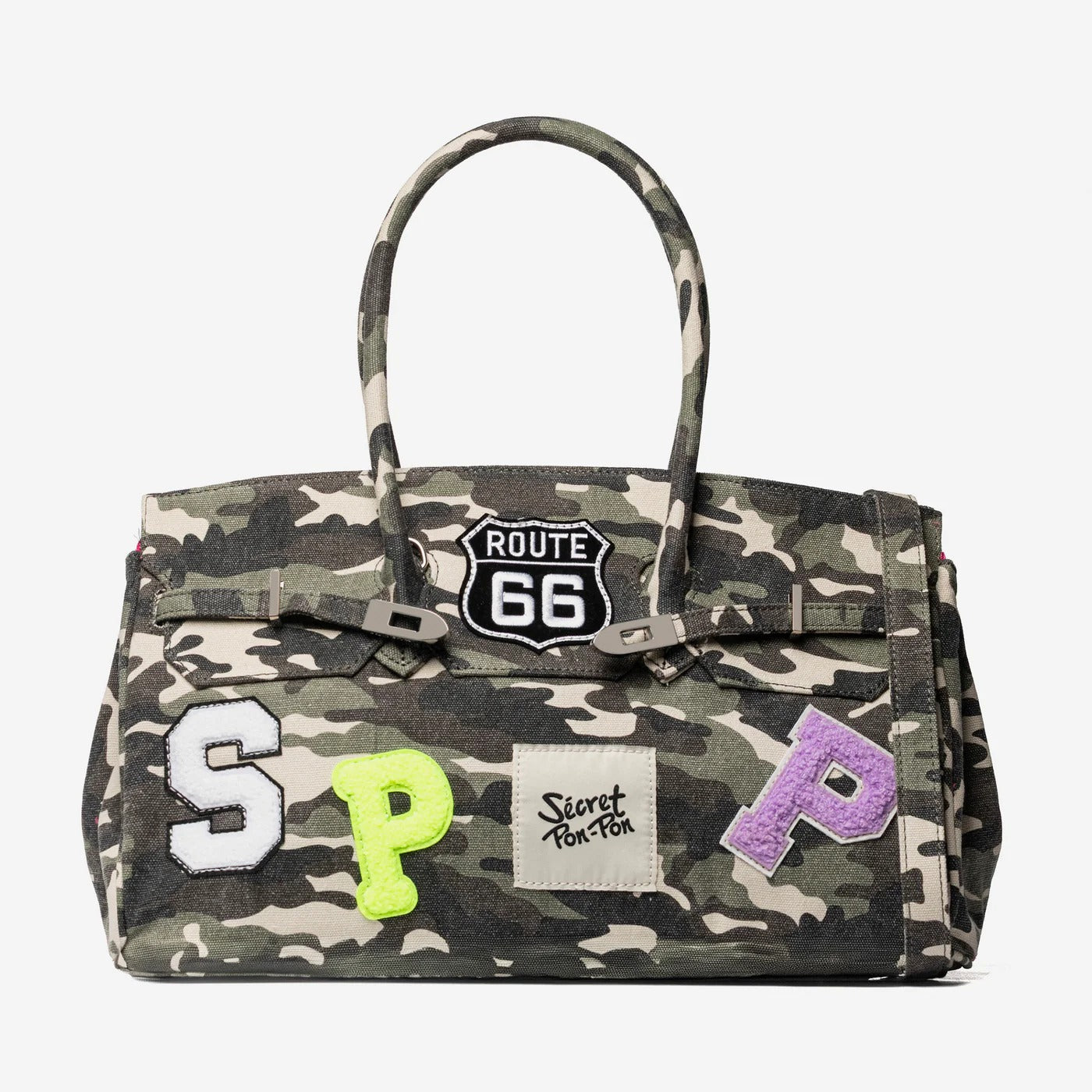 SECRET PON-PON Borsa A Spalla Grace Canvas M Donna