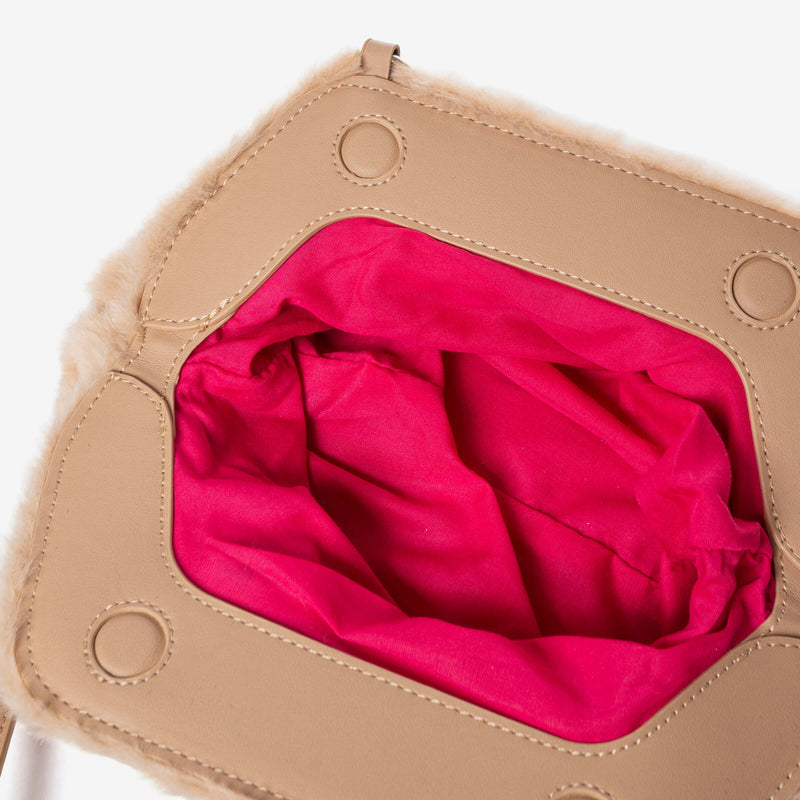 SECRET PON-PON Pochette Margaret Fur Clutch S Donna